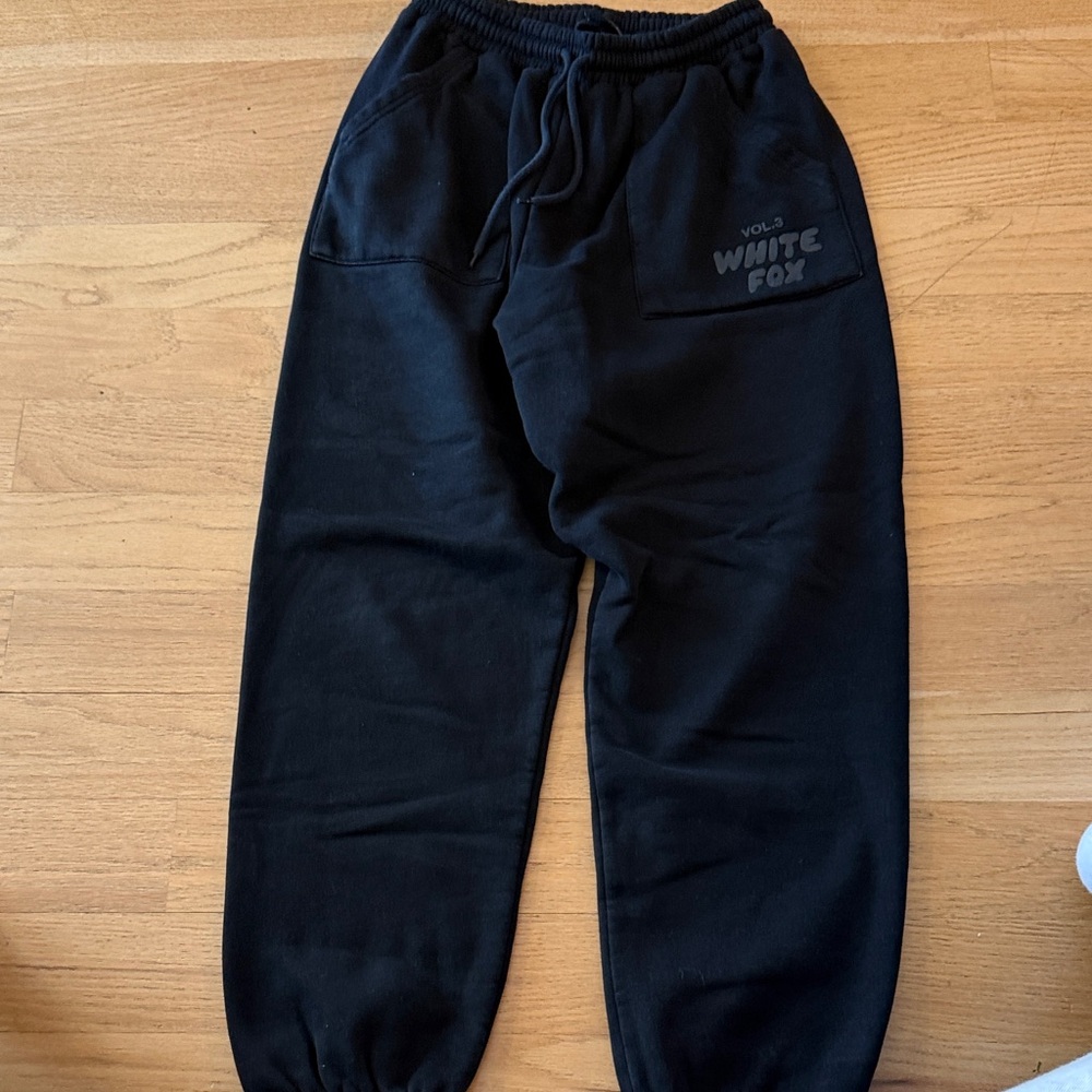 White Fox Boutique Black Joggers